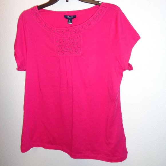 CHAPS Pink Top Size Large NWT - Picture 1 of 10